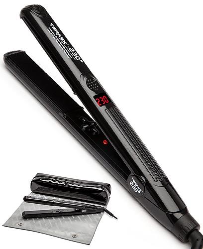 Termix Plancha Ceramica Turmalina 27mm Negra 230º Ref. P-pch-tx230n + Estuche Térmico Con Alfombrilla