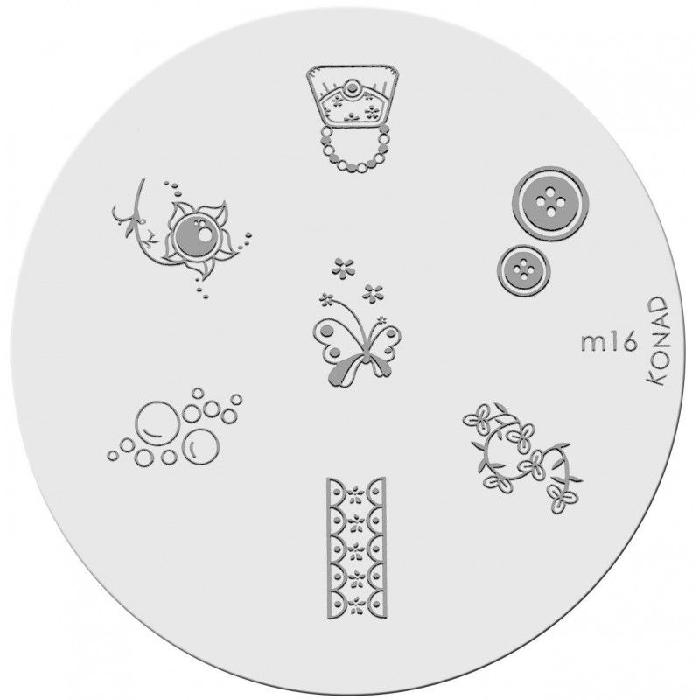 Konad Placa De Diseños Kim16