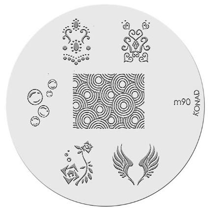 Konad Placa De Diseños Kim90