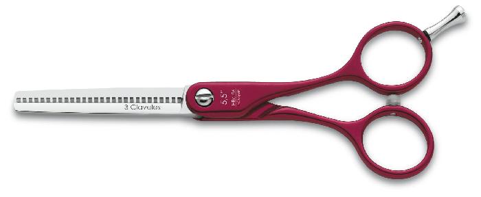 3 Claveles Tijera Aluminio Roja Esculpir 28 Dientes Acero Hrc56 Filo Suave 5.5 Pulgadas Ref. 12609