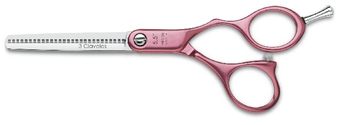 3 Claveles Tijera Aluminio Rosa Esculpir 28 Dientes Acero Hrc56 Filo Suave 5.5 Pulgadas Ref. 12692
