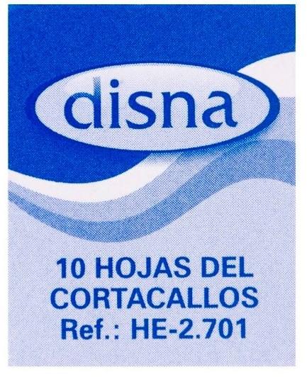 Disprof Cuchilla Cortacallos 10 Unds. Solingen Disna