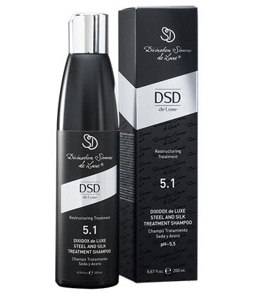 Dsd De Luxe 5.1 Dixidox Champu Tratamiento Seda Y Acero 200 Ml.