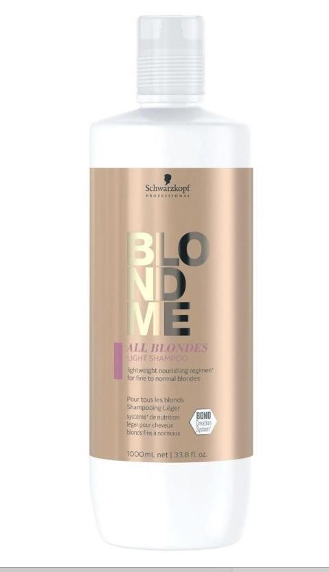 Schwarzkopf Blondme Ligero Champu 1000 Ml. Ref. 49187