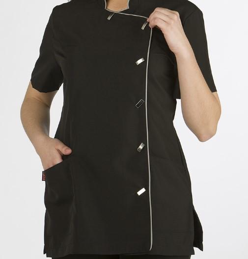 Lacla Casaca Corta M/c Cuello Mao Negra Vivo Plata Talla M Ref. 51307830 2nm