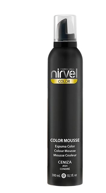 Nirvel Color Espuma Volumen Fija Y Realza Color Ceniza Color Mousse 300 Ml. Ref. 6306