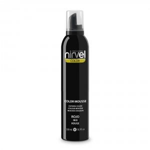Nirvel Color Espuma Volumen Fija Y Realza Color Rojo Color Mousse 300 Ml. Ref. 6318