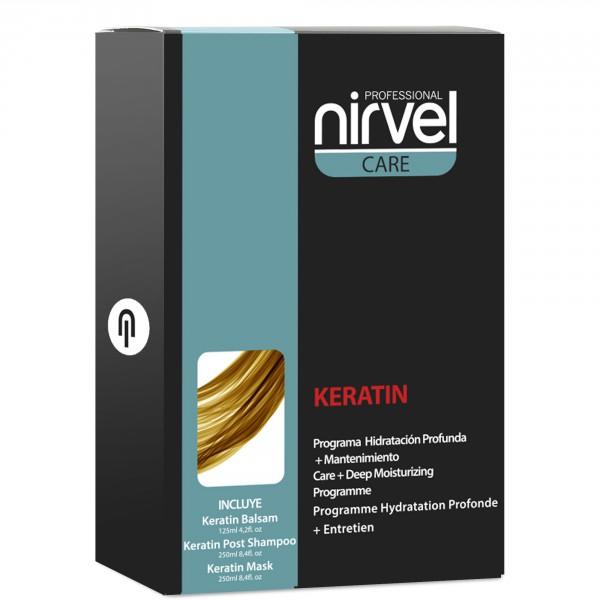 Nirvel Care Keratin Programa Hidratacion Profunda Y Mantenimiento Postchampu Balsamo Mascarillas Ref. 8490