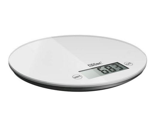Eurostil Balanza Digital Blanca Redonda 5kg   Ref. 04803/58