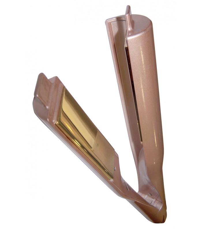 By Agv Plancha Titanio Dorado Curliss Gold Ondas Perfectas 220 Grados Regulable