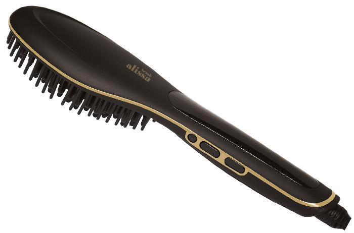 My Hair Cepillo Alisador Electrico Alissa Brush Prof 230º Black Gold Ref. 09001002