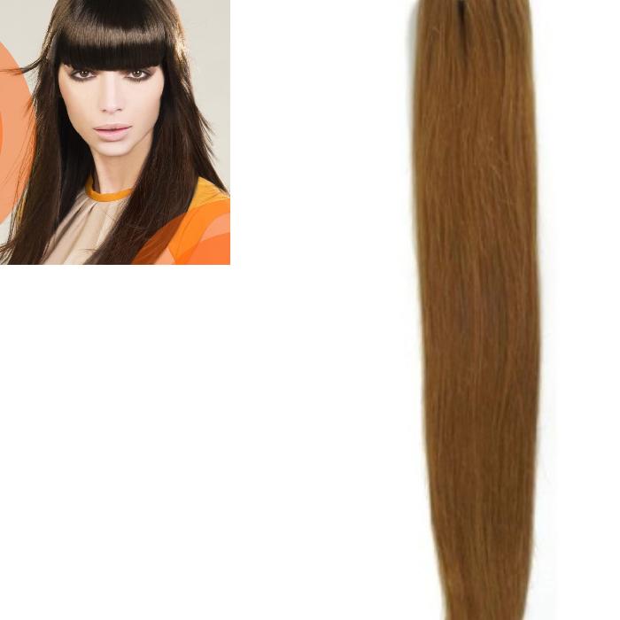 Extensiones Tejidas Cabello Natural 45cm 60 Gr Color 008 - Play Extensions -.