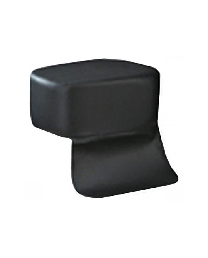 Puff Corte Tapizado En Negro 18 Cm Altura Cojin Niño Ref.5131.4