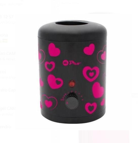 Albipro Fusor Cera Negro Corazones 165 Ml. Ref. 28198
