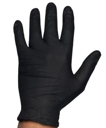 Rubberex Guantes Nitrilo Touch 100 Unids Black Sin Polvo 3.5grs Talla 2 M Ref: 2645 - 0645