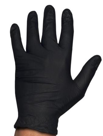 Rubberex Guantes Nitrilo Touch 100 Unids Black Sin Polvo 3.5grs Talla 4 Xl Ref: 647
